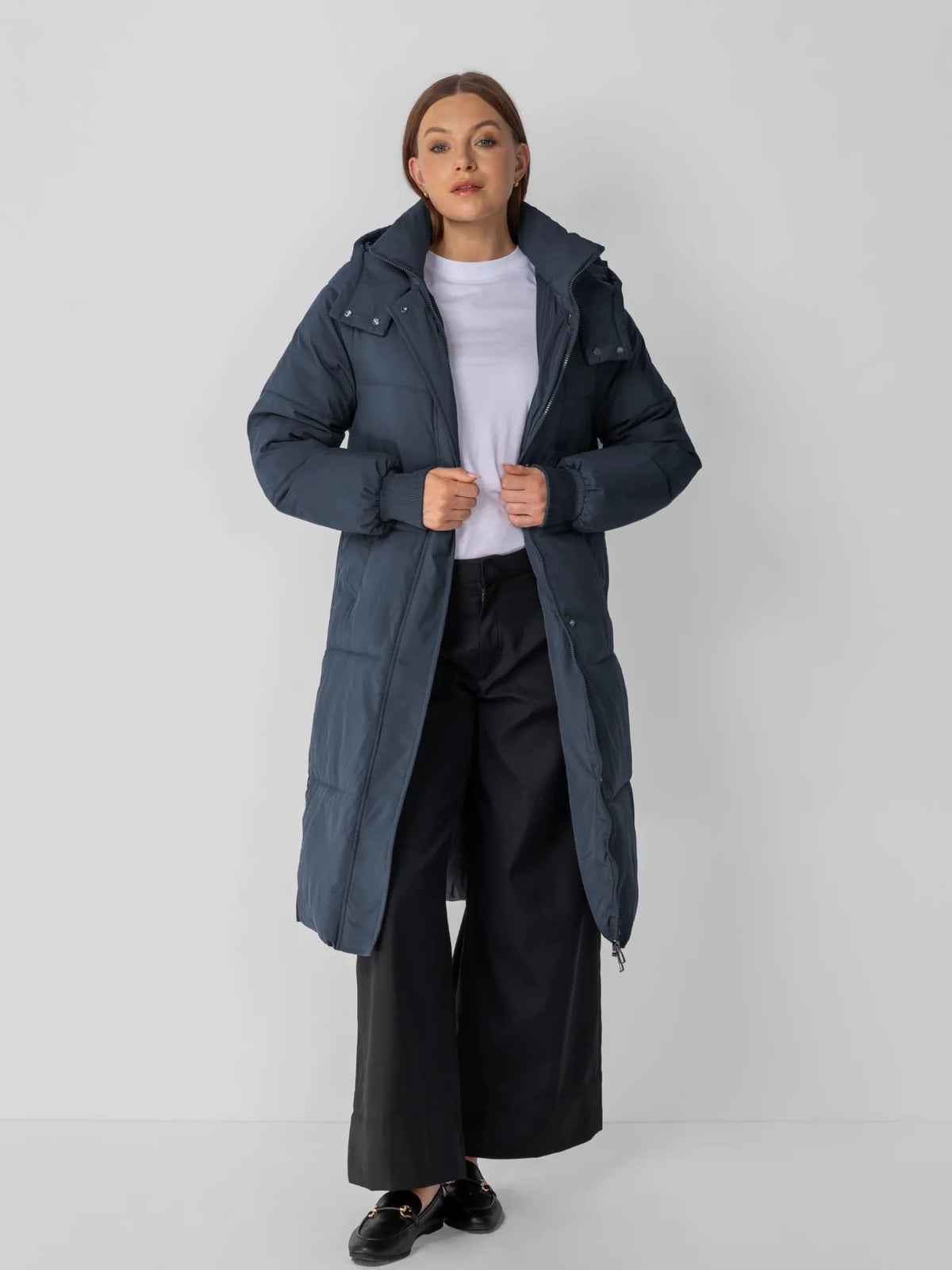 WarmCore™ Classic Long Hooded Puffer Jacket
