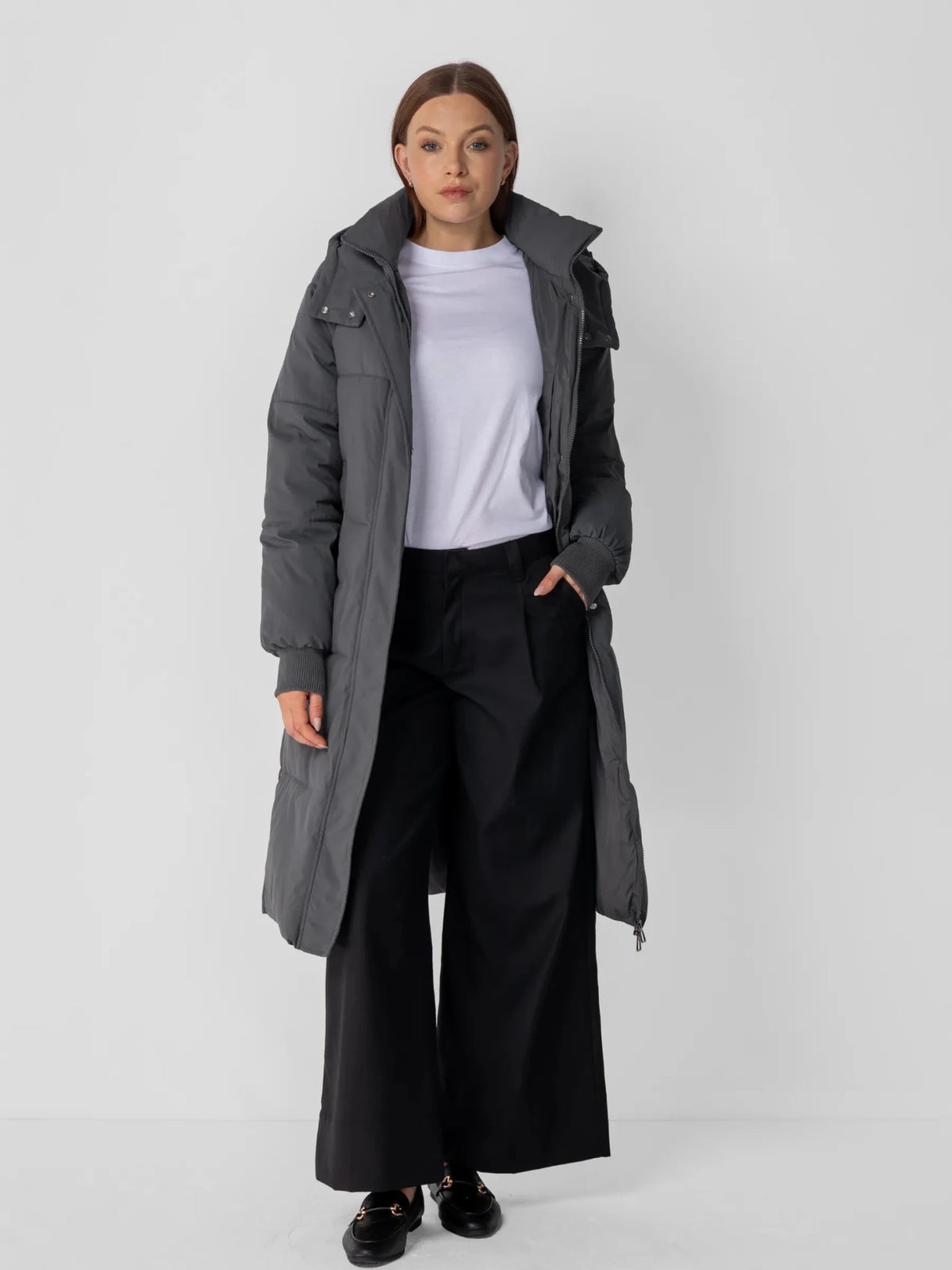 WarmCore™ Classic Long Hooded Puffer Jacket - PUFFITA08