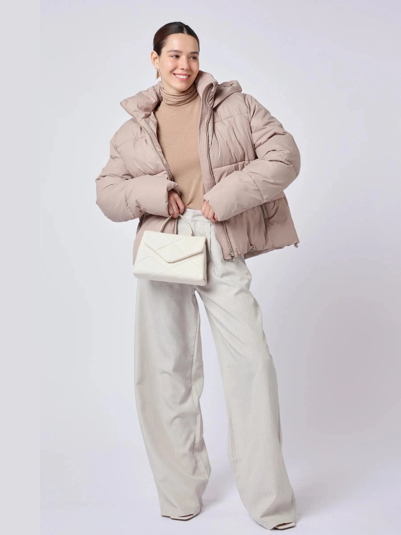 WarmCore™ Classic Short Detachable Hooded Puffer Jacket - PUFFITMid Puffers