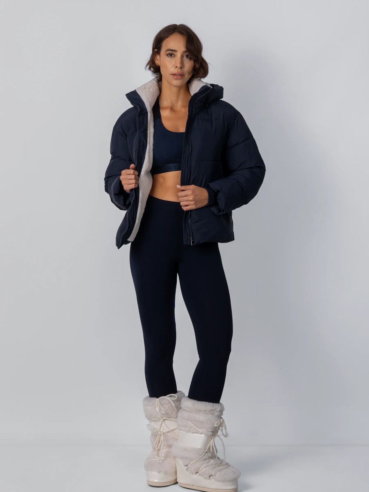 WarmCore™ Classic Short Detachable Hooded Puffer Jacket - PUFFITC02