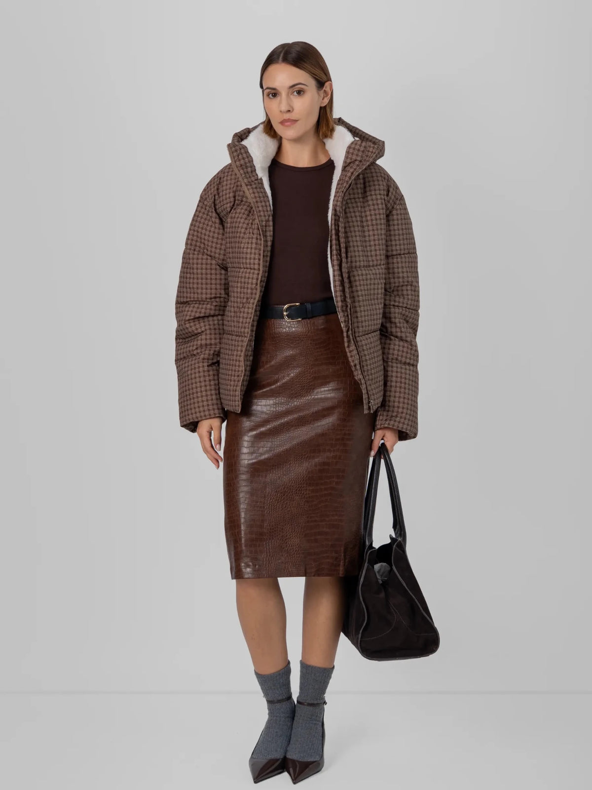 Doudoune courte classique WarmCore™ à capuche amovible