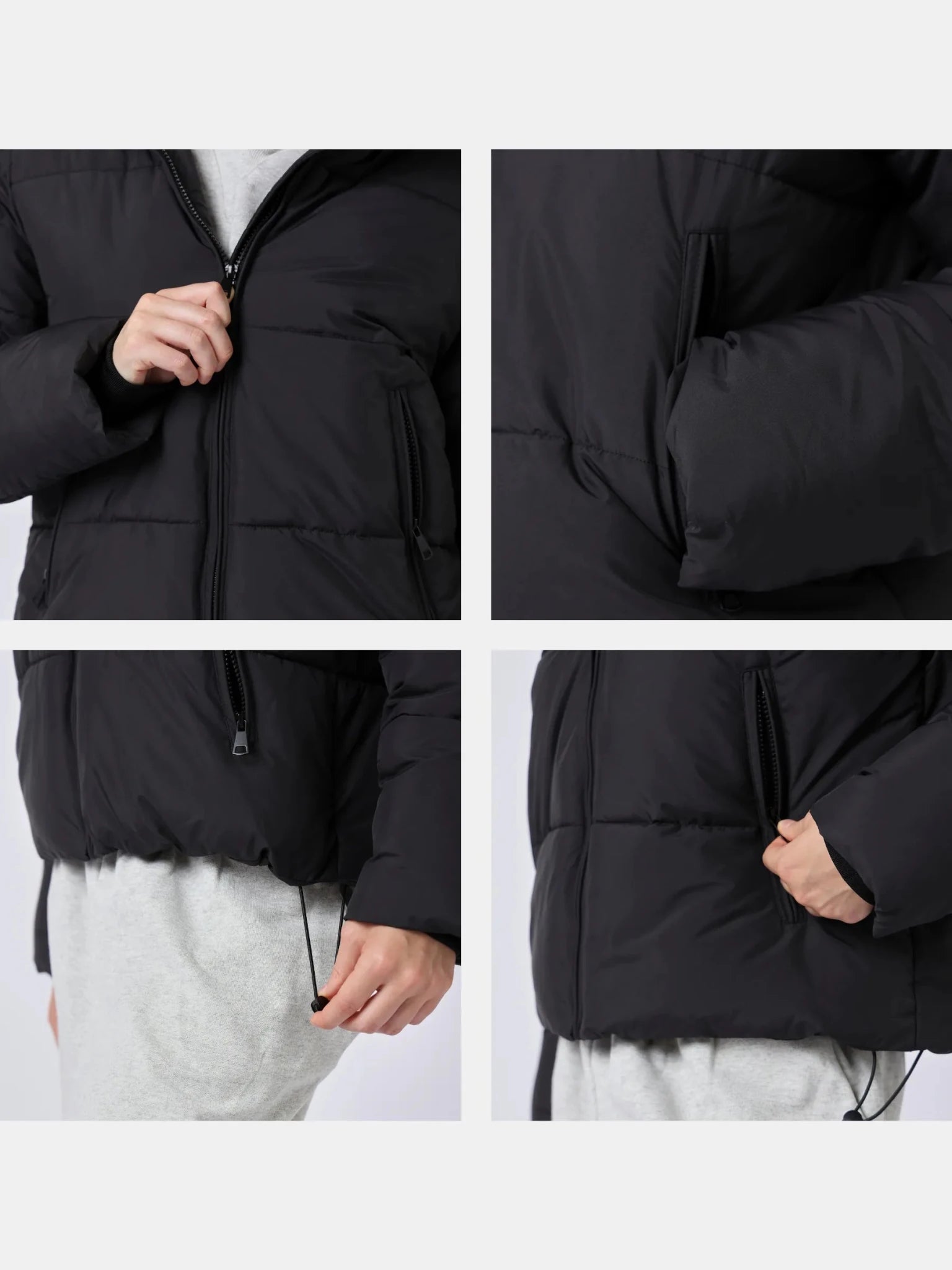 WarmCore™ Classic Short Detachable Hooded Puffer Jacket - PUFFITMid Puffers