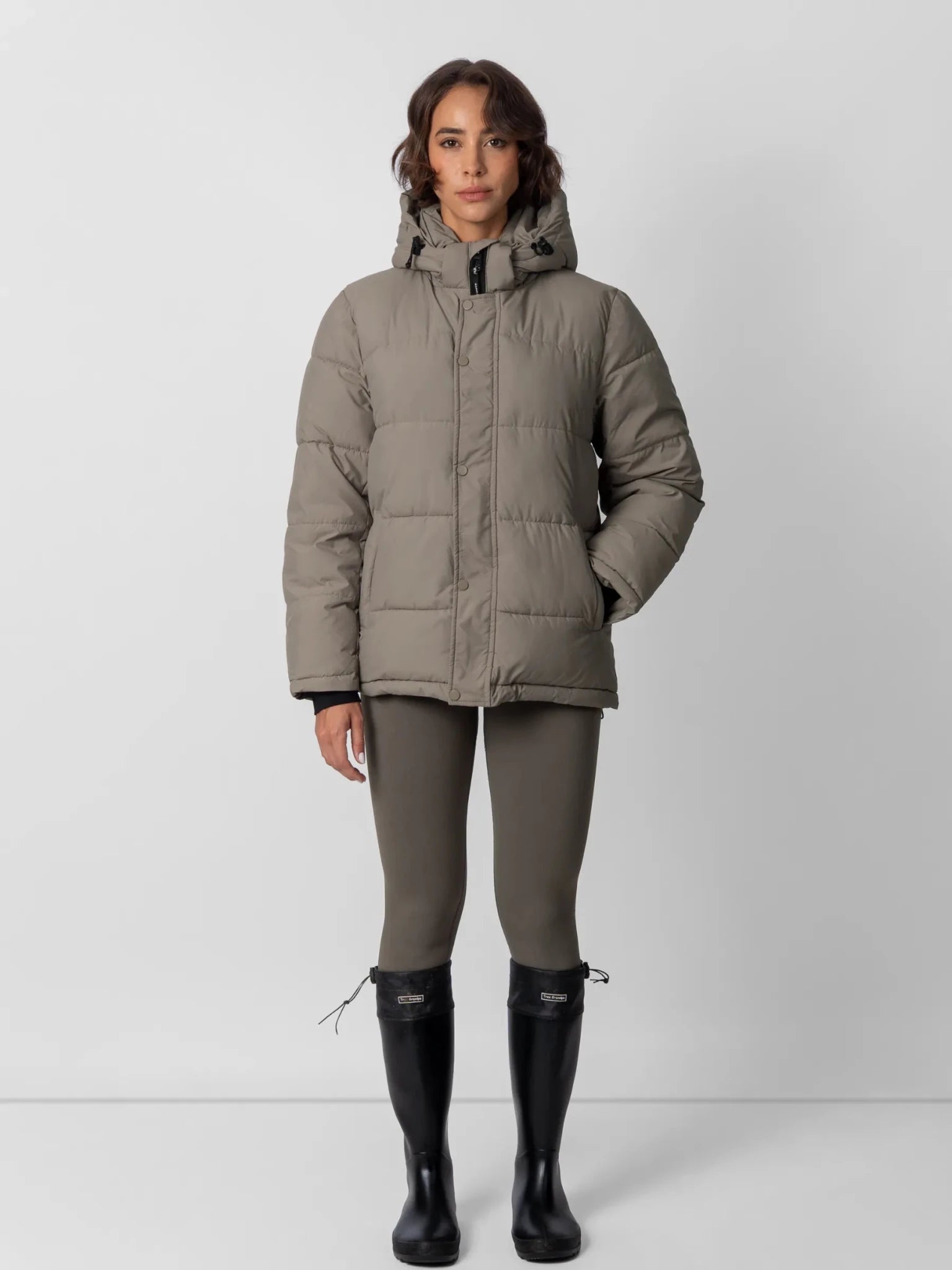 WarmCore™ Detachable Hooded Regular Length Puffer Jacket - PUFFIT