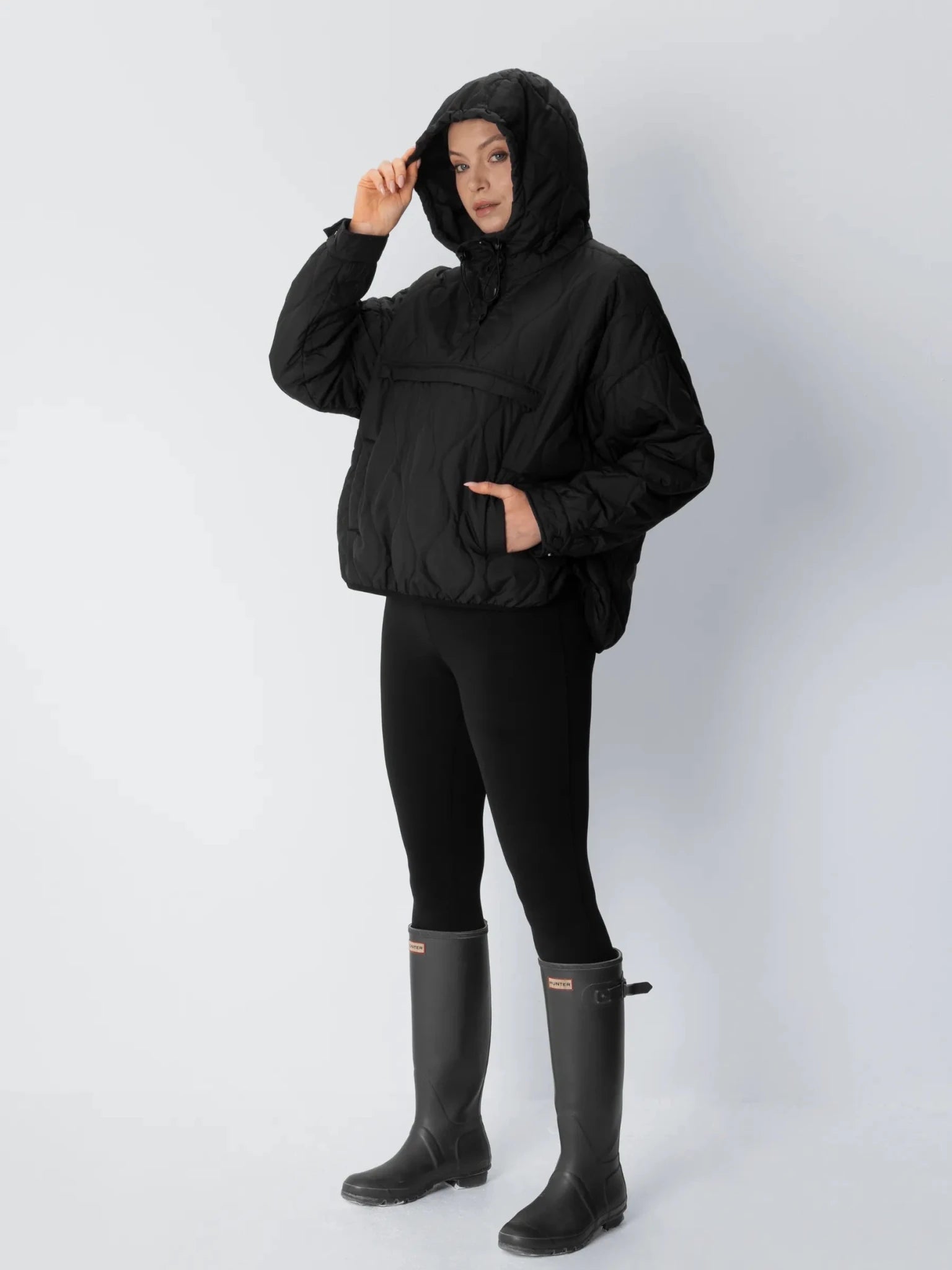 WarmCore™ Kangaroo Pocket Packable Quilted Puffer Hoodie - PUFFITCasual