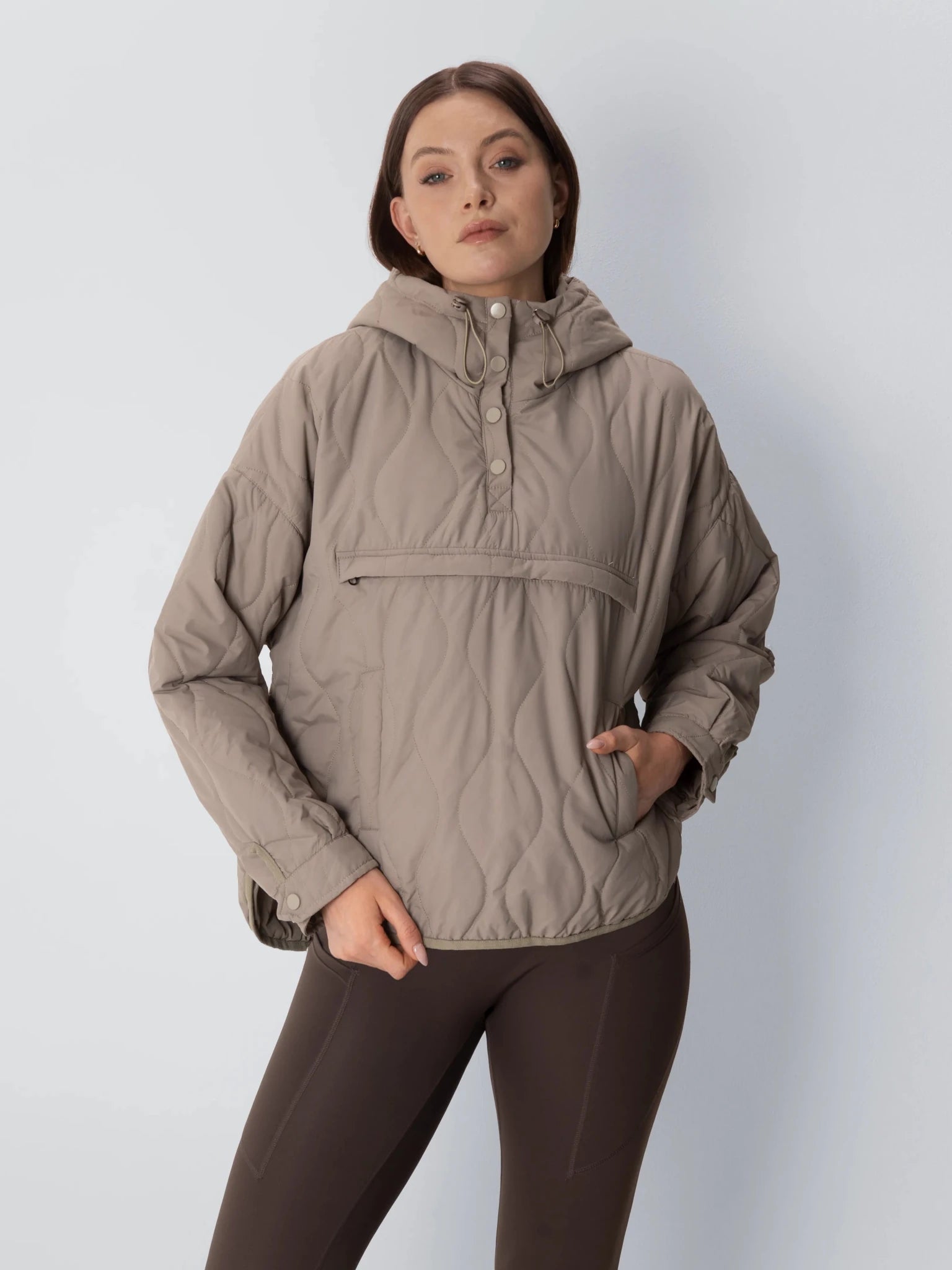 WarmCore™ Kangaroo Pocket Packable Quilted Puffer Hoodie - PUFFITCasual