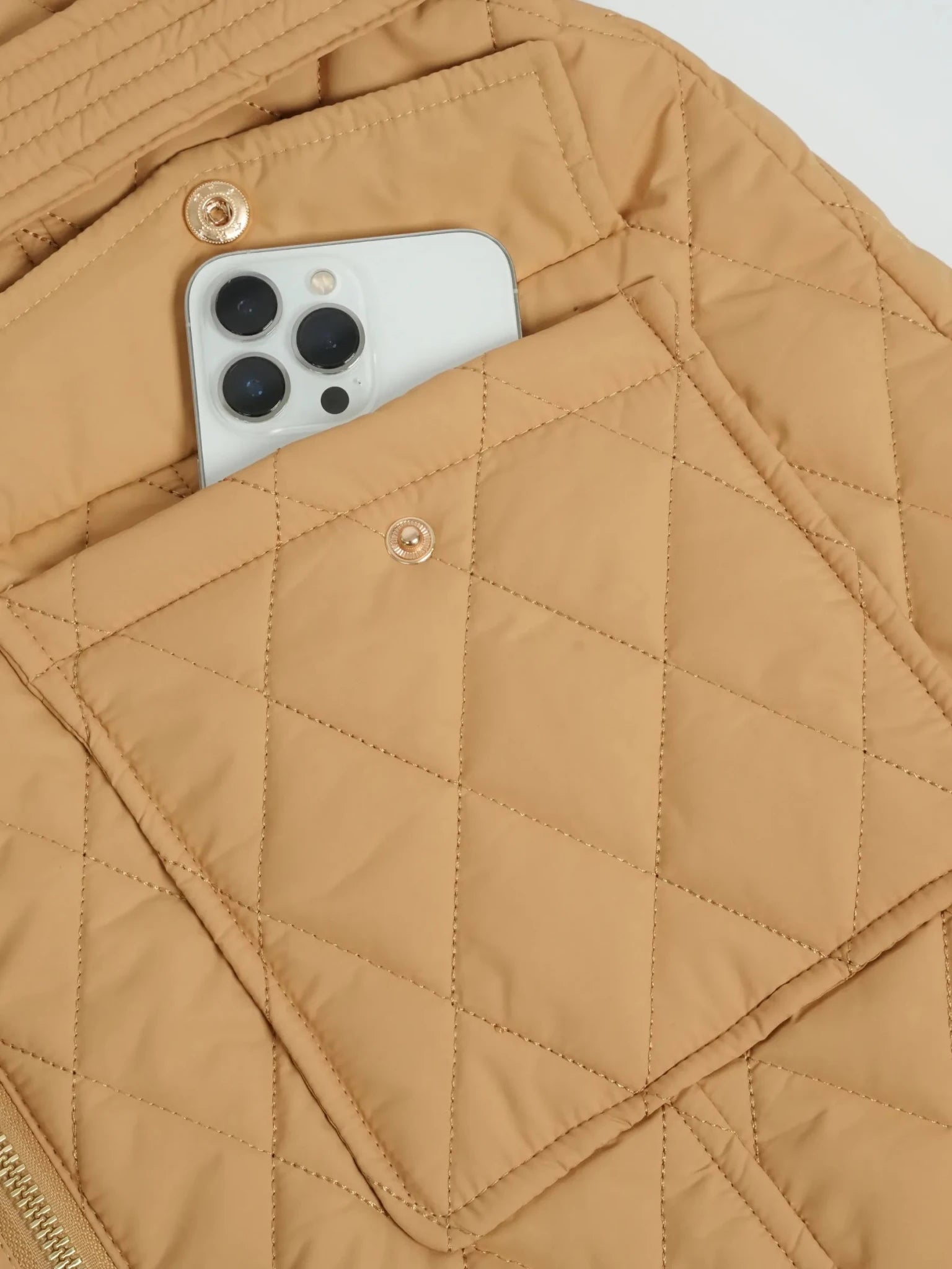 WarmCore™ Long Dimond Quilted Belted Puffer - PUFFIT