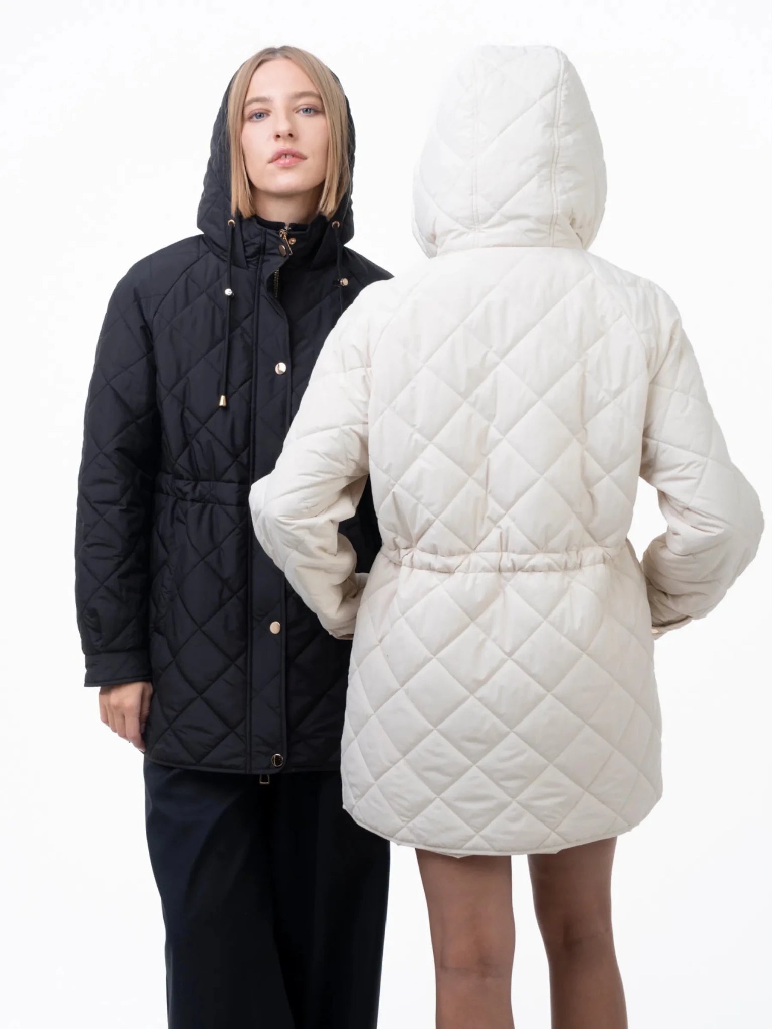 WarmCore™ Mid Length Diamond Quilted Puffer - PUFFIT