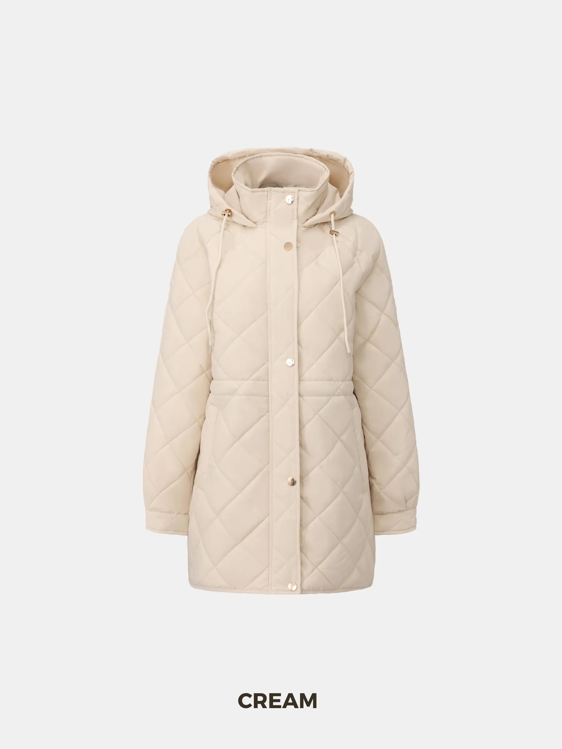 WarmCore™ Mid Length Diamond Quilted Puffer - PUFFIT