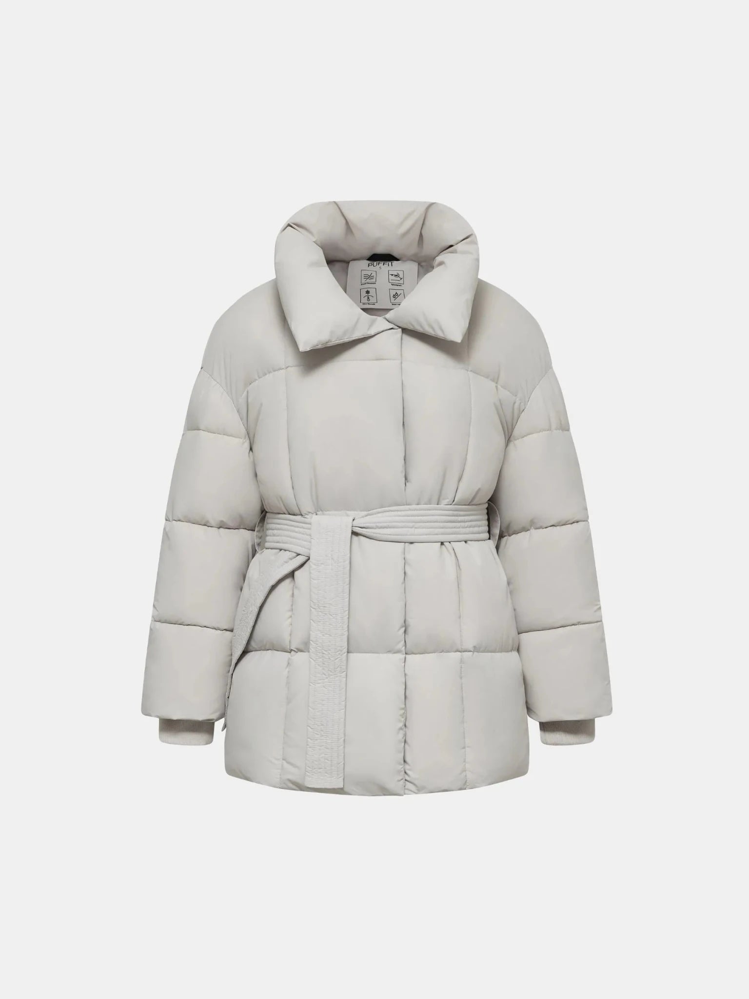 WarmCore™ Premium Mid Length Belted Puffer Jacket Women Casual Coat - PUFFIT