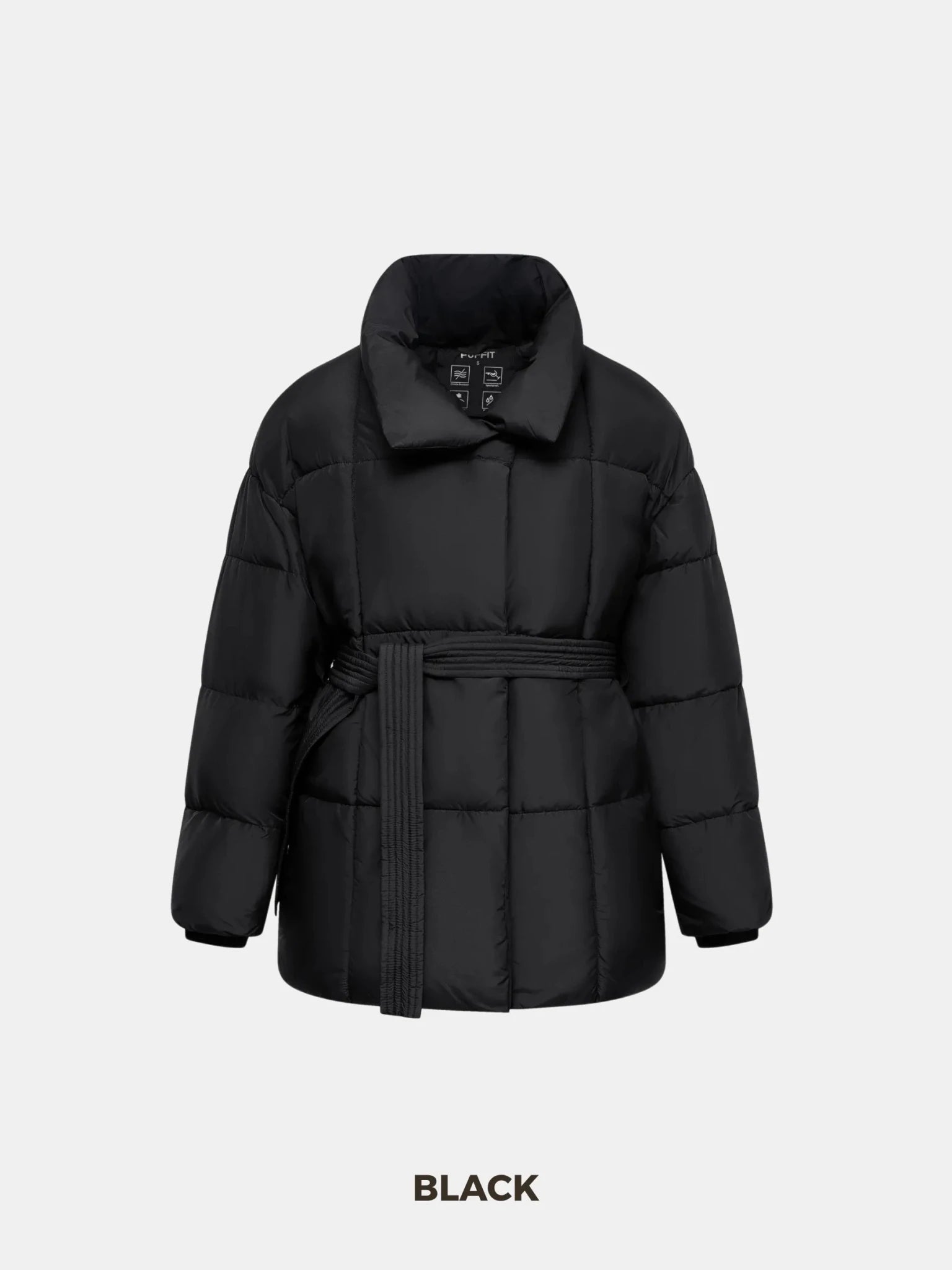 WarmCore™ Premium Mid Length Belted Puffer Jacket Women Casual Coat - PUFFIT