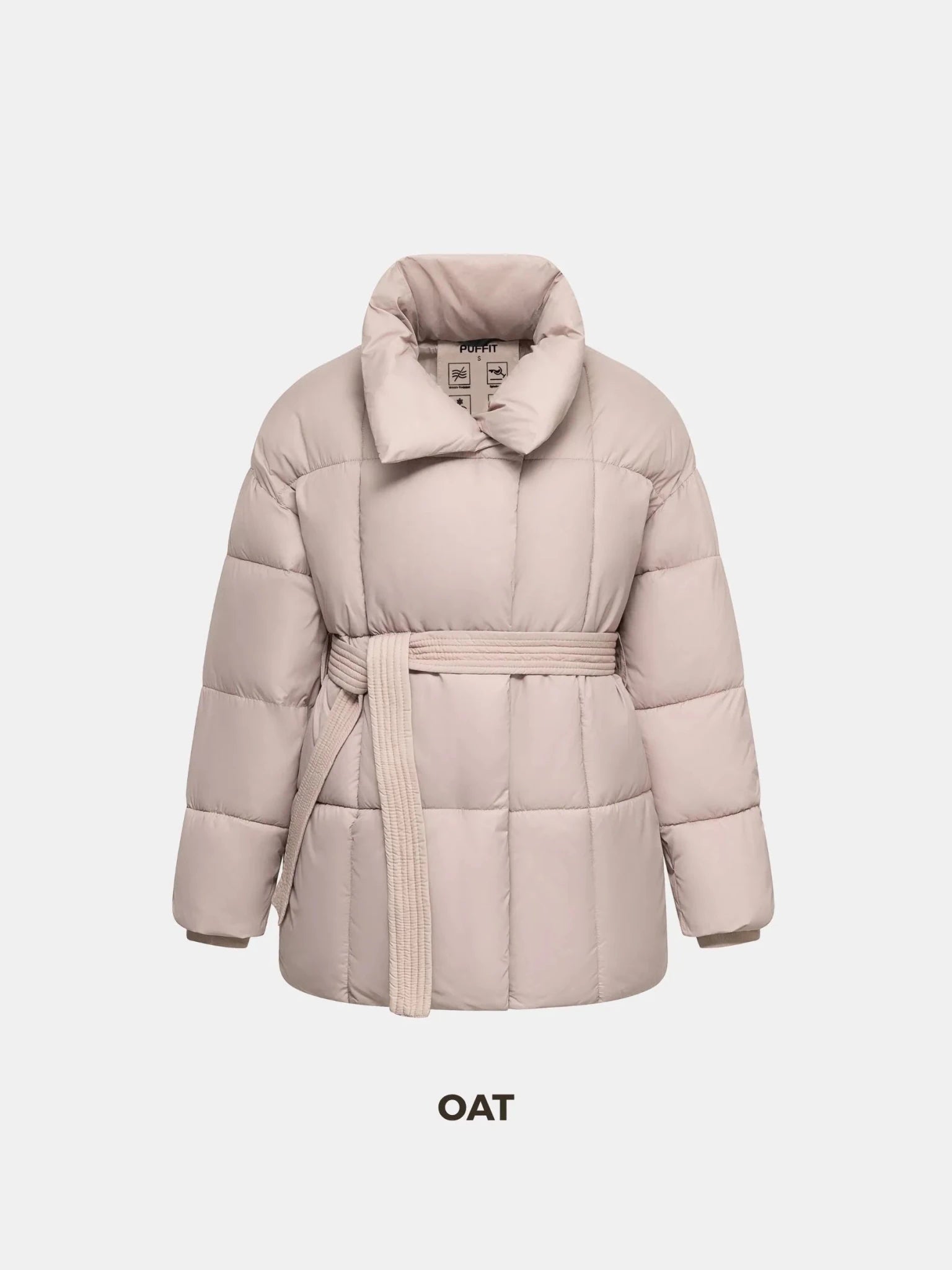 WarmCore™ Premium Mid Length Belted Puffer Jacket Women Casual Coat - PUFFIT