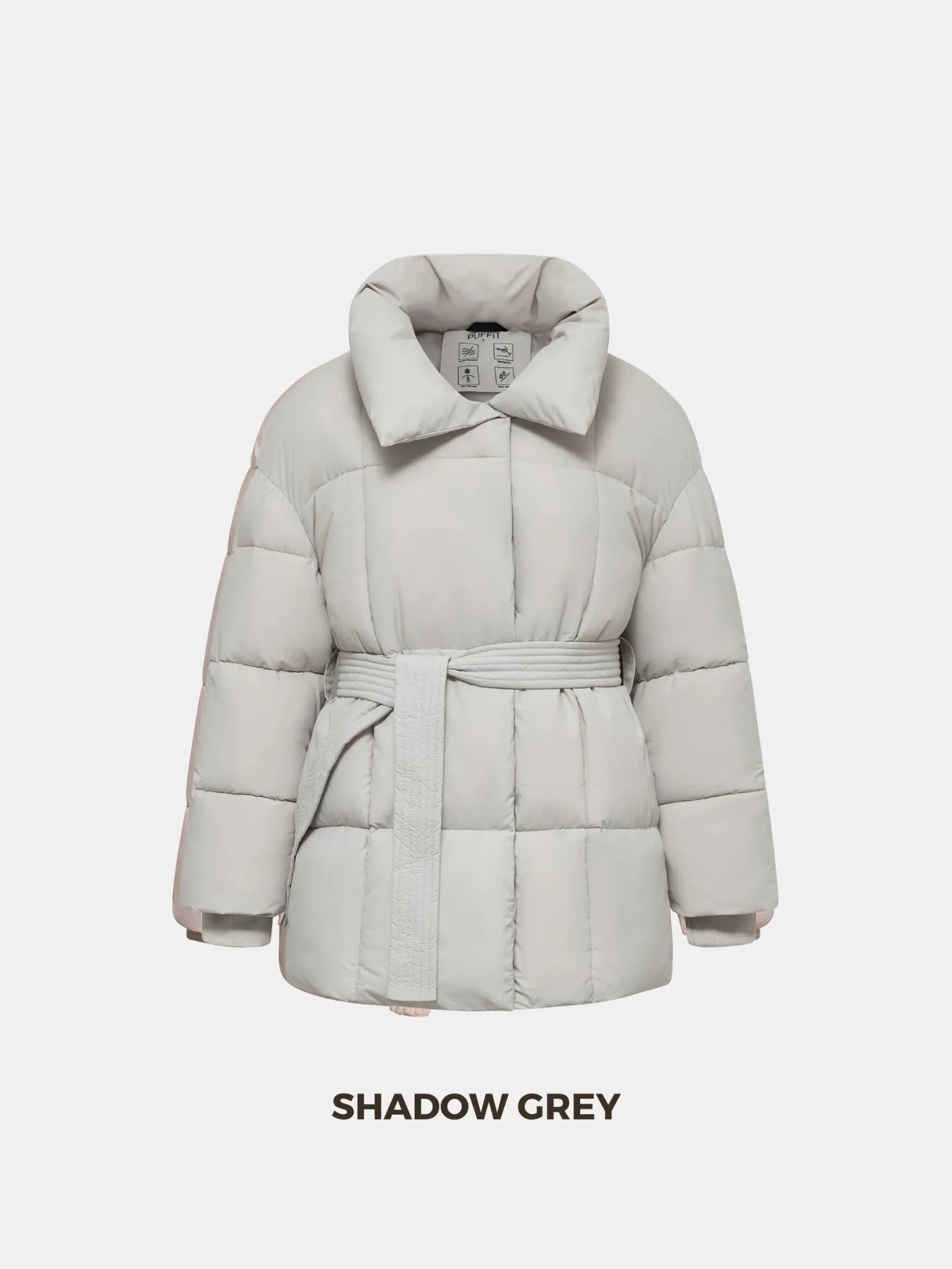 WarmCore™ Premium Mid Length Belted Puffer Jacket Women Casual Coat - PUFFIT