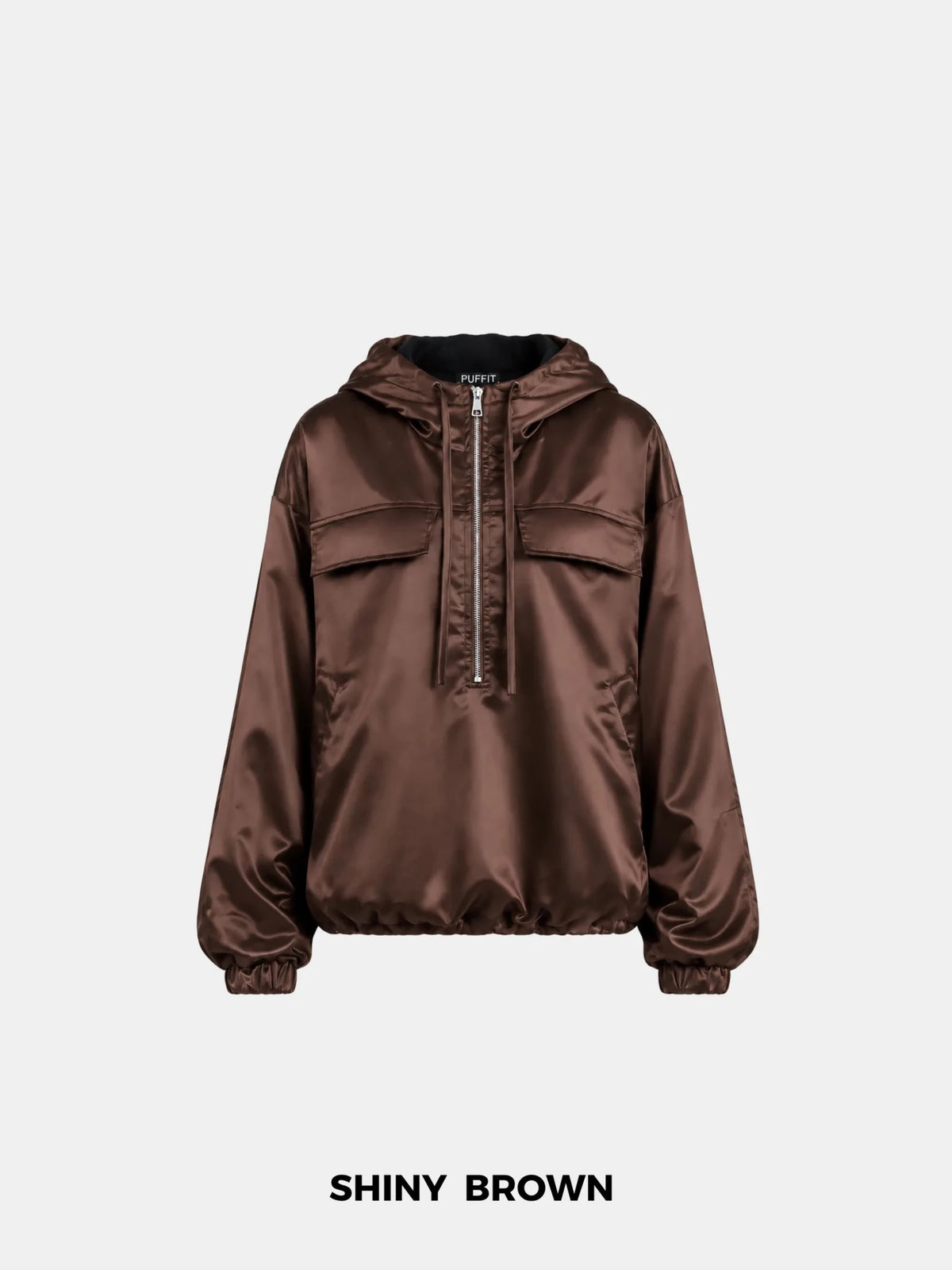 WarmCore™ Shiny Oversized Padded Hoodie - PUFFITAP09