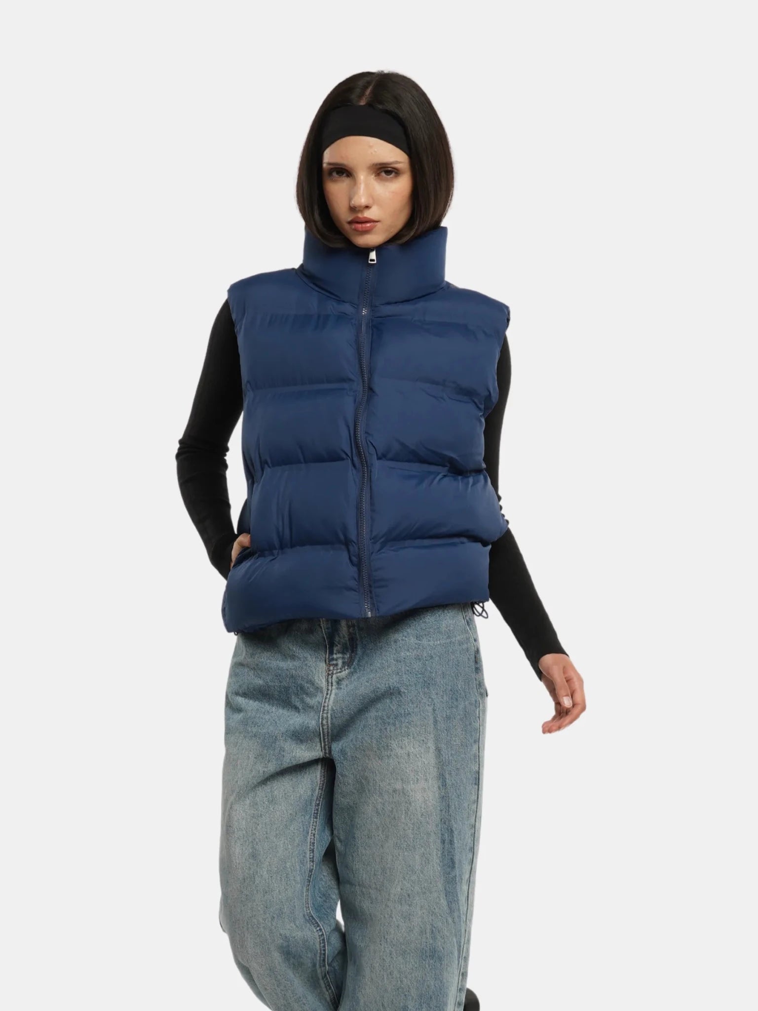 WarmCore™ Taped Seams Funnel Neck Puffer Gilet - PUFFIT