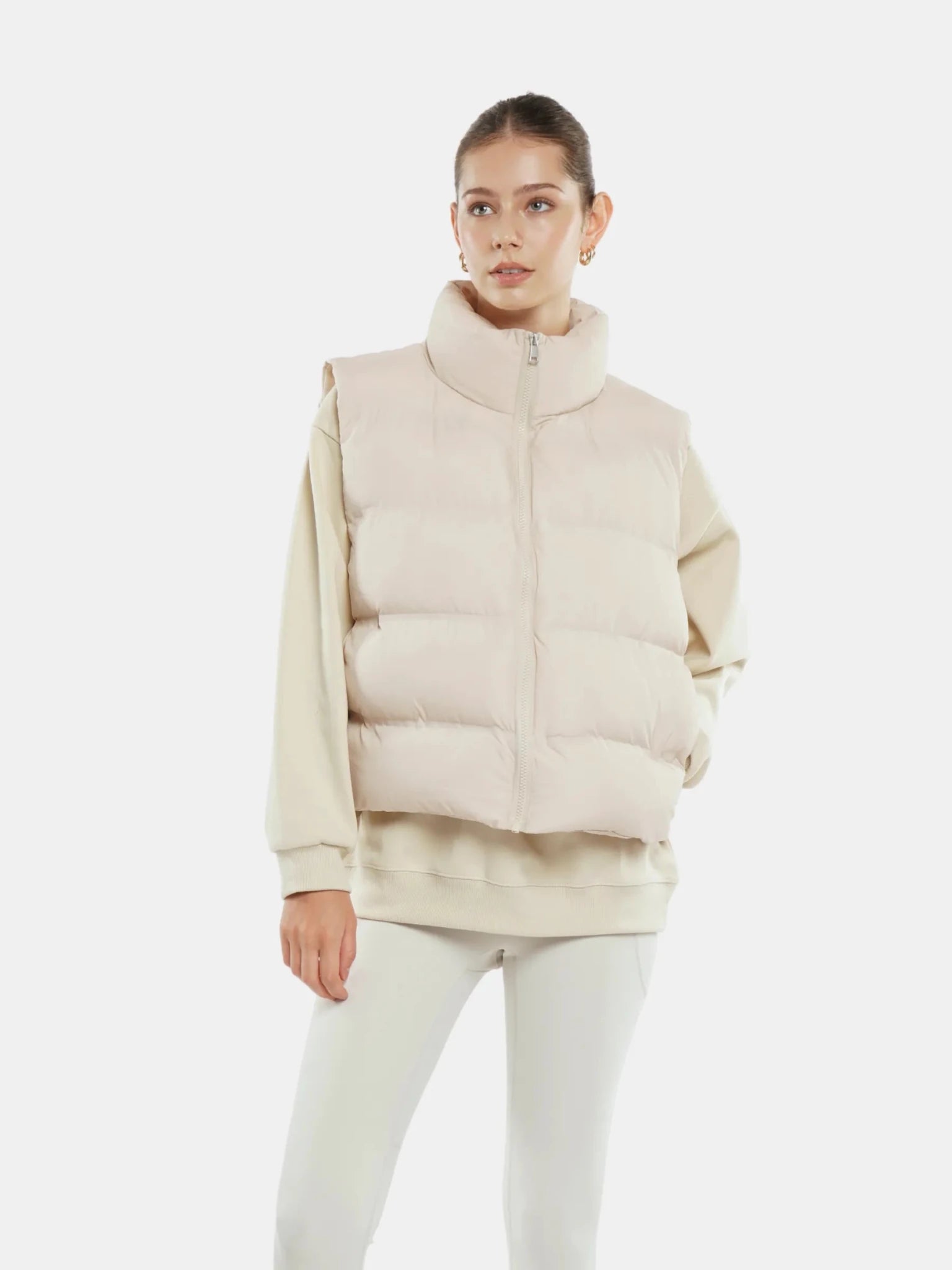 WarmCore™ Taped Seams Funnel Neck Puffer Gilet - PUFFIT