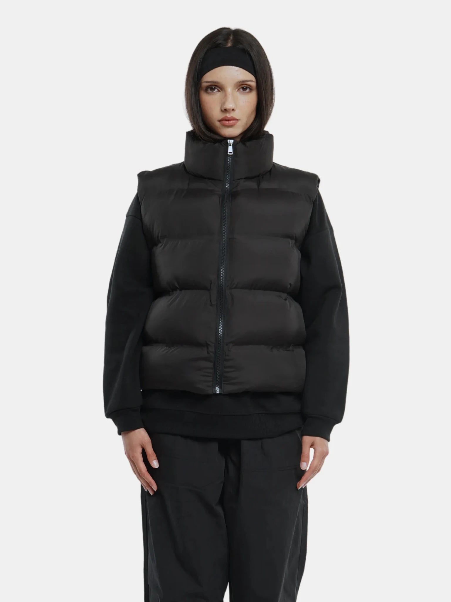 WarmCore™ Taped Seams Funnel Neck Puffer Gilet - PUFFIT