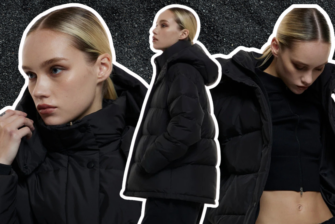 Black ultimate oversized puffer jacket online