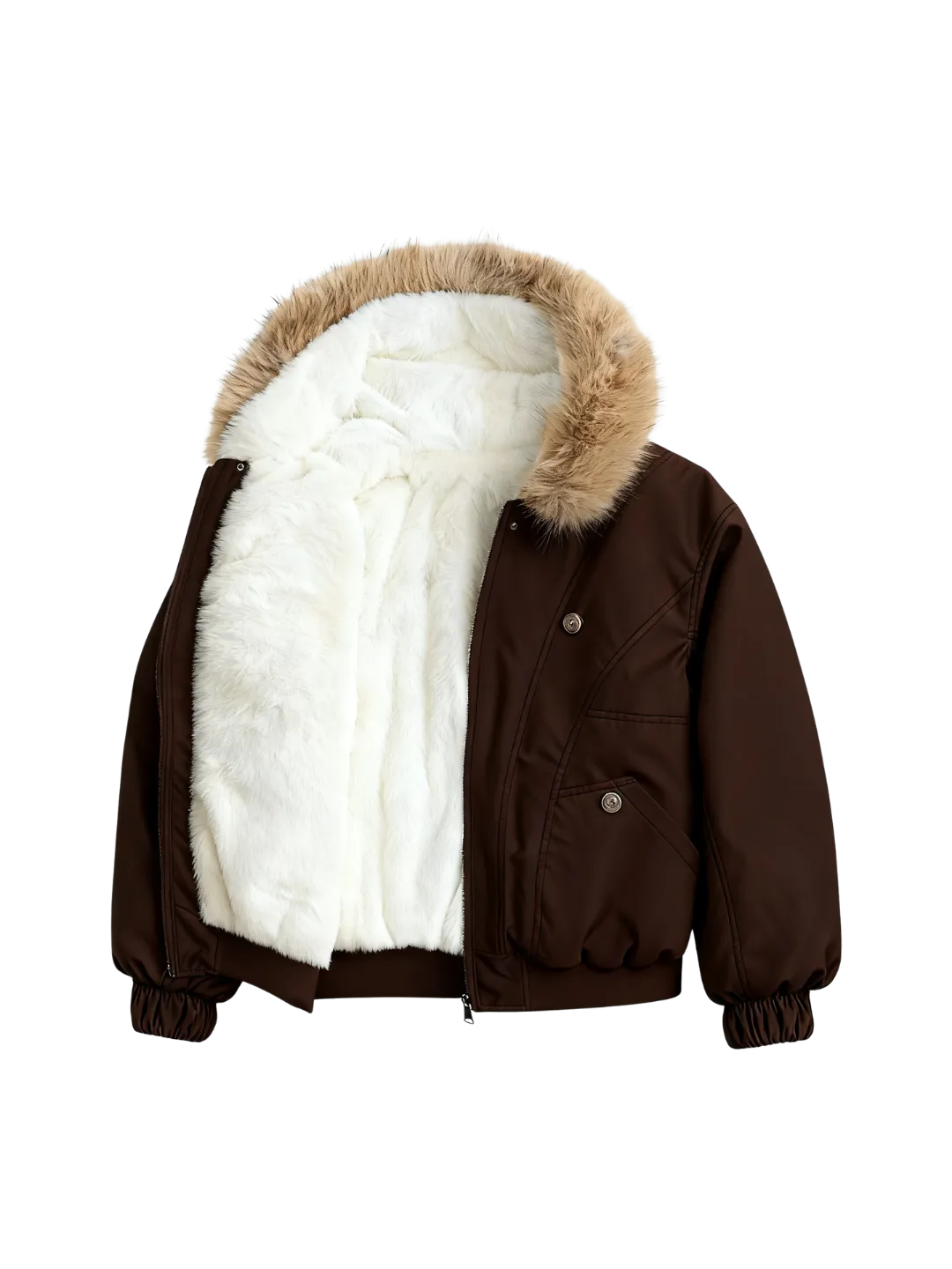 WarmCore™ Faux Fur Lined Water Repellent Bomber Jacket