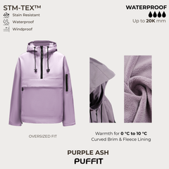STM-TEX Waterproof Oversized Fall Hoodie Coat