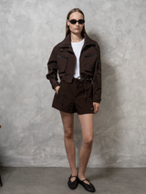 STM-TEX™ Summer Cropped Detached Hooded Rain Jacket