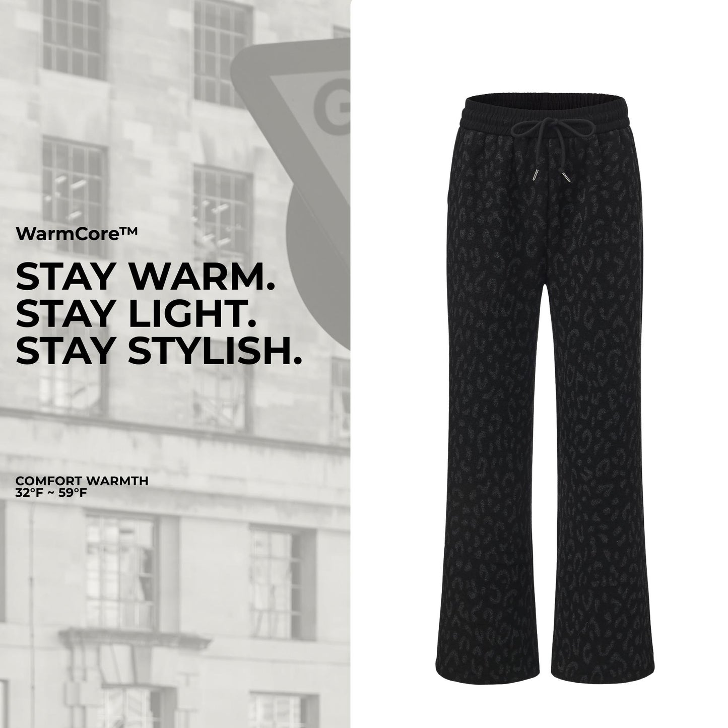WarmCore™ Cozy Fleece Lined Leopard Pants