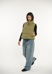 Winter Warmer  Stand-up Puffer Gilet Splashproof