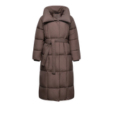 WarmCore™ Extra Long Length Belted Button Puffer