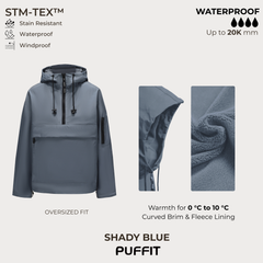 STM-TEX Waterproof Oversized Fall Hoodie Coat