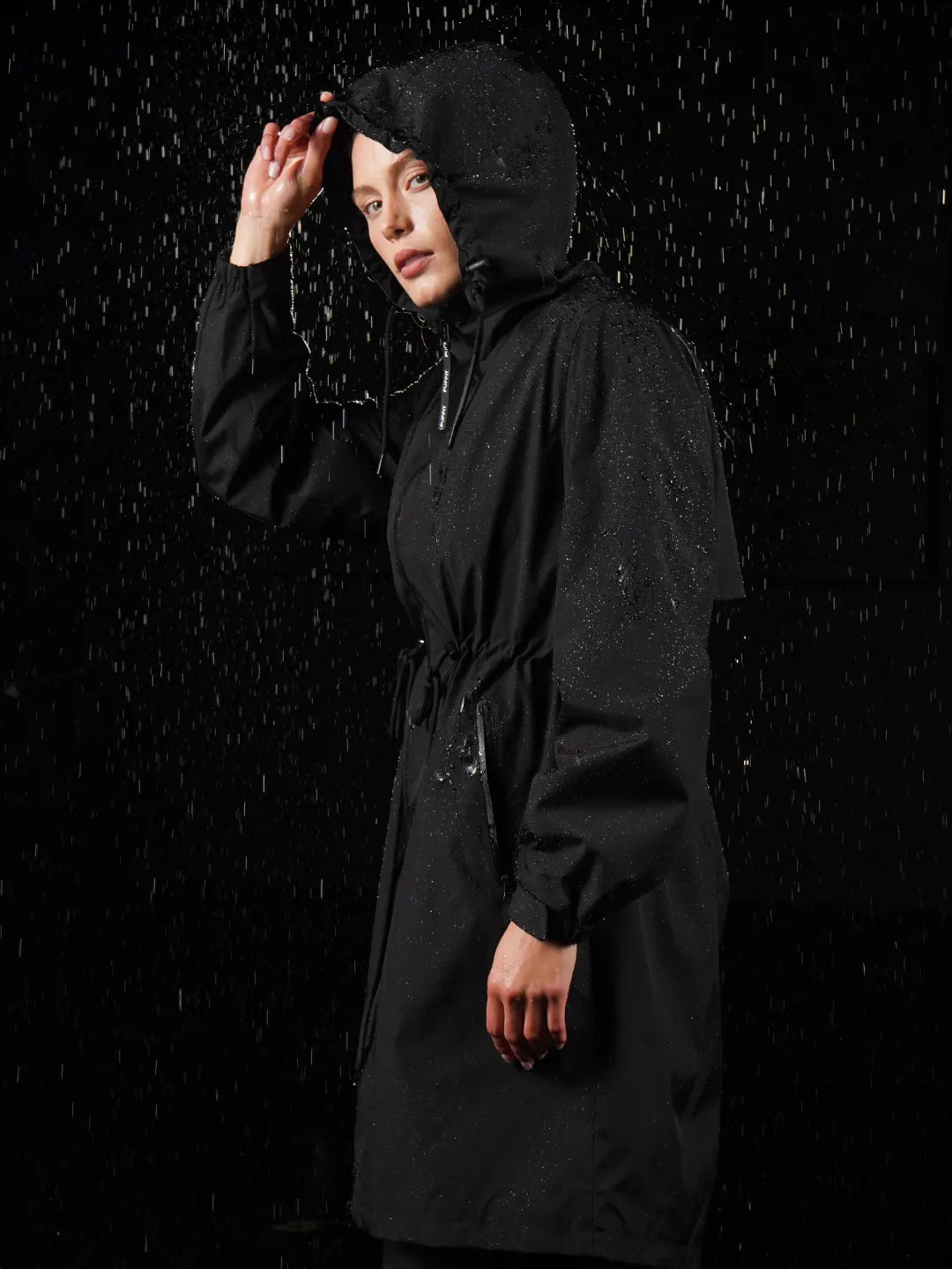 STM-TEX™ Long Line Waterproof Raincoat With Warmer brushed lining