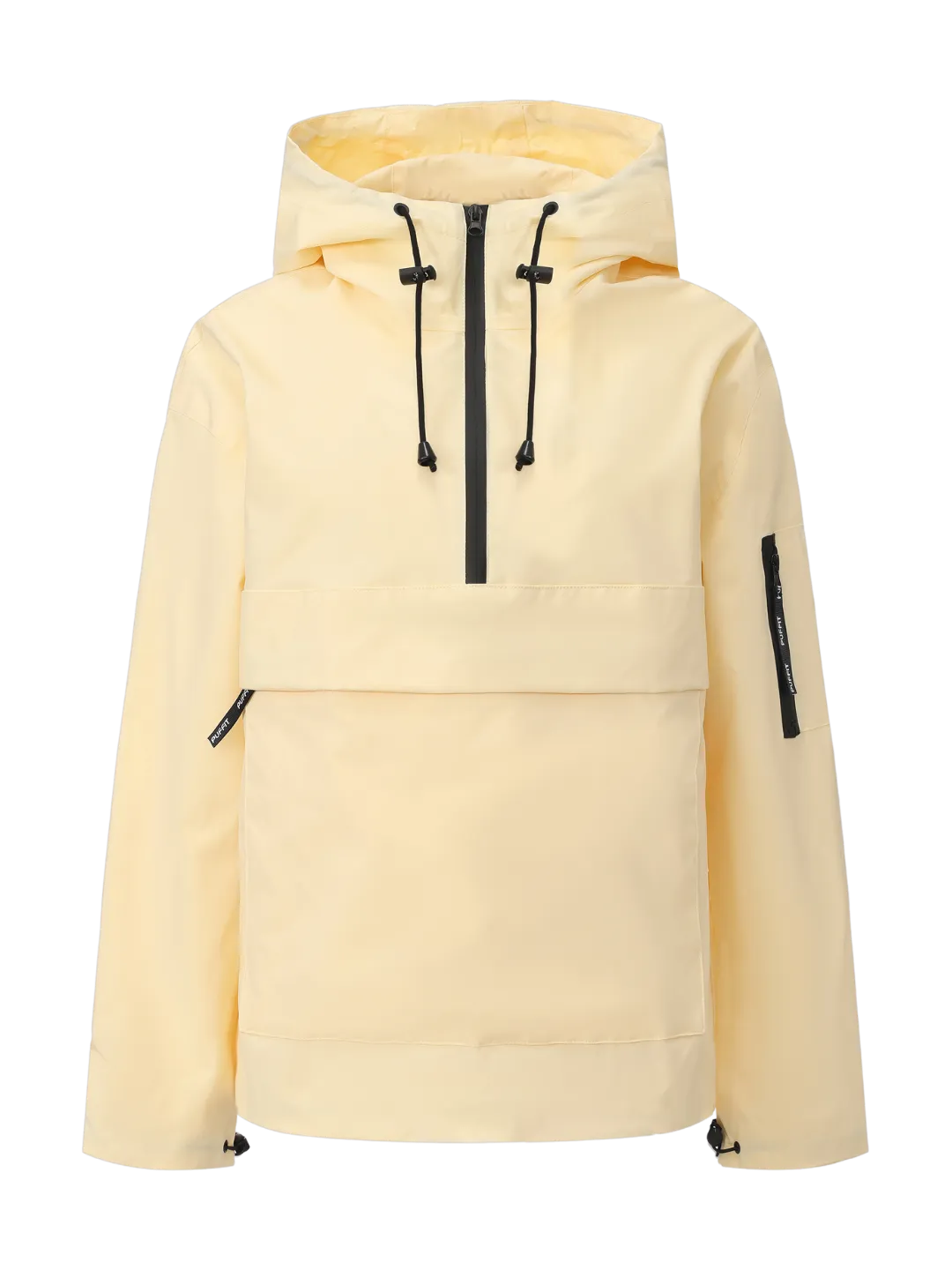 STM-TEX Waterproof Oversized Fall Hoodie Coat Warm Half Zip Rain Jacket