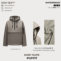 STM-TEX Waterproof Oversized Fall Hoodie Coat