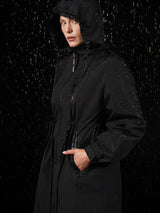 STM-TEX™ Long Line Waterproof Raincoat With Warmer brushed lining
