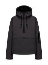 STM-TEX Waterproof Oversized Fall Hoodie Coat Warm Half Zip Rain Jacket