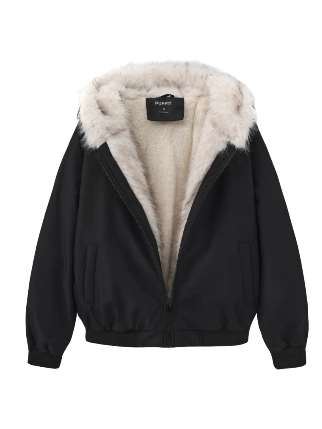WarmCore™ Faux Fur Lined Water Repellent Bomber Jacket