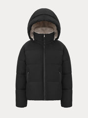 WarmCore Premium Short Puffer Jackets with Removable Hood