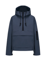 STM-TEX Waterproof Oversized Fall Hoodie Coat Warm Half Zip Rain Jacket