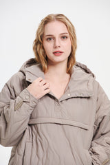 Hooded Water-Repellent Oversize Padded Tops Coat