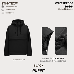 STM-TEX Waterproof Oversized Fall Hoodie Coat