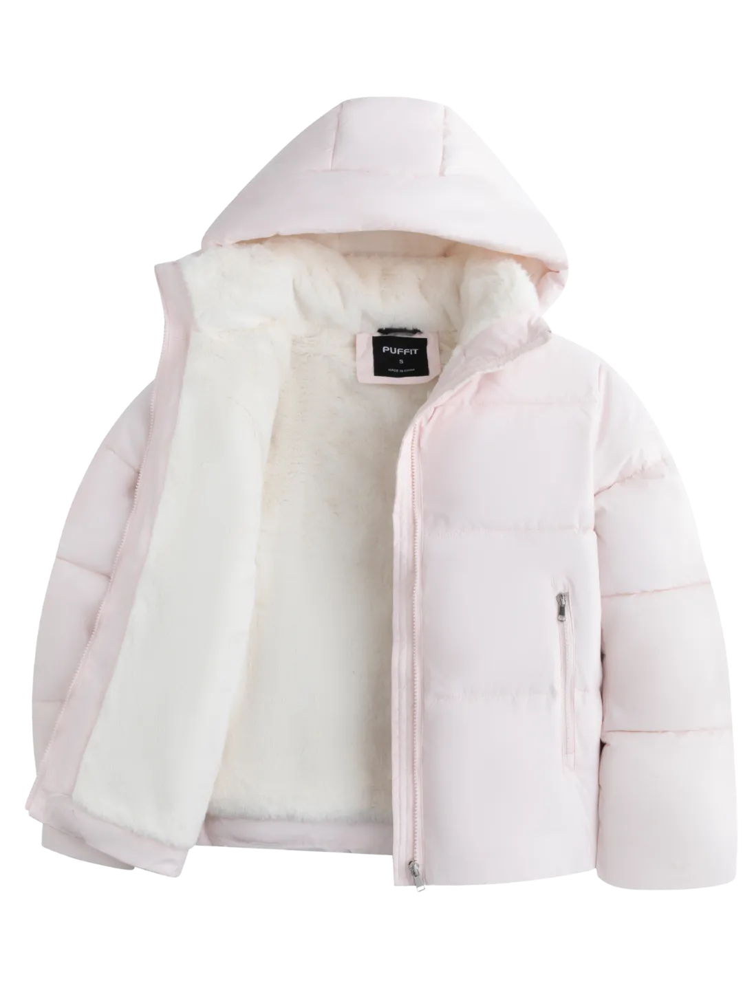 WarmCore™ Short Faux Fur Lined Puffer Jacket