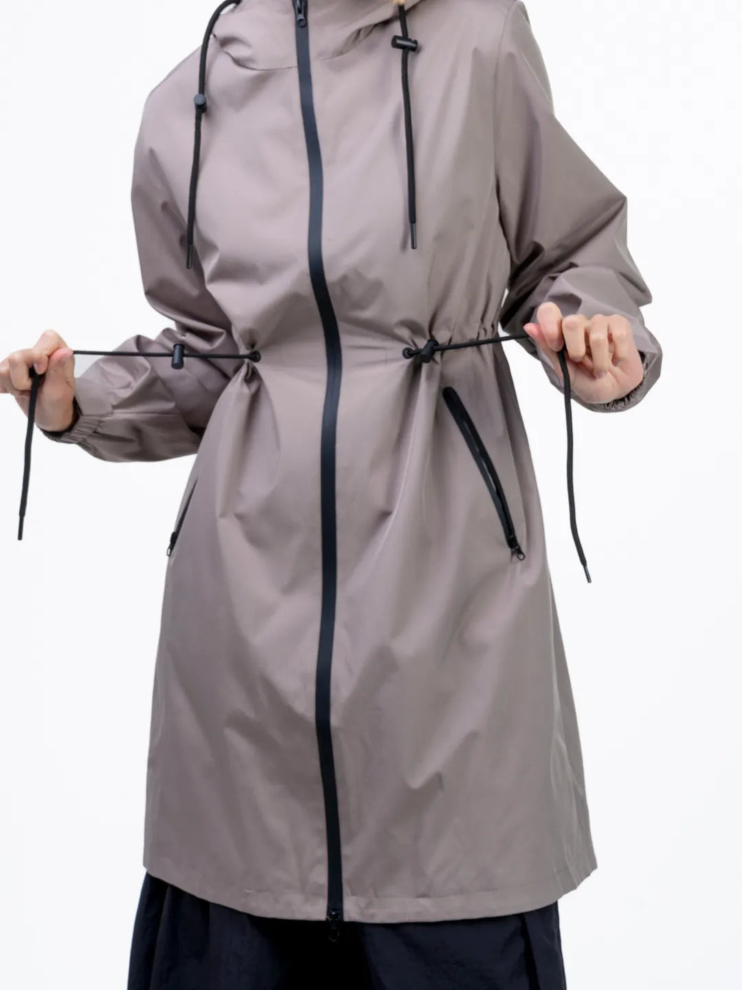 STM-TEX™ Long Line Waterproof Raincoat With Warmer brushed lining