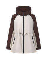 STM-TEX™  Waterproof Lightweight Hoodie Jacket Women's Warm Fall Full Zip Rain Coat Adjustable Waist