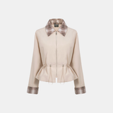 Effortless Style Summer Short Cinched Waist Barn Jacket