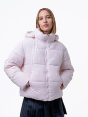 WarmCore Premium Short Puffer Jackets with Removable Hood