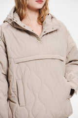 Hooded Water-Repellent Oversize Padded Tops Coat