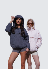 Women's Packable Quilted Water - Repellent Hooded Pullover