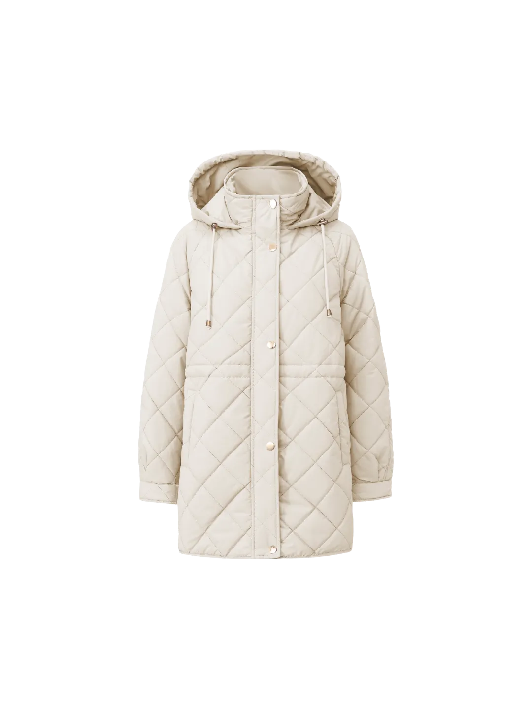 WarmCore™ Premium Mid-length Diamond Quilted Drawstring