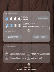 Lightweight Warm Quilted Jacket with a Cinched Waist