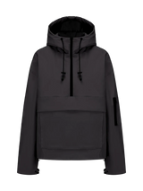 STM-TEX Waterproof Oversized Fall Hoodie Coat Warm Half Zip Rain Jacket