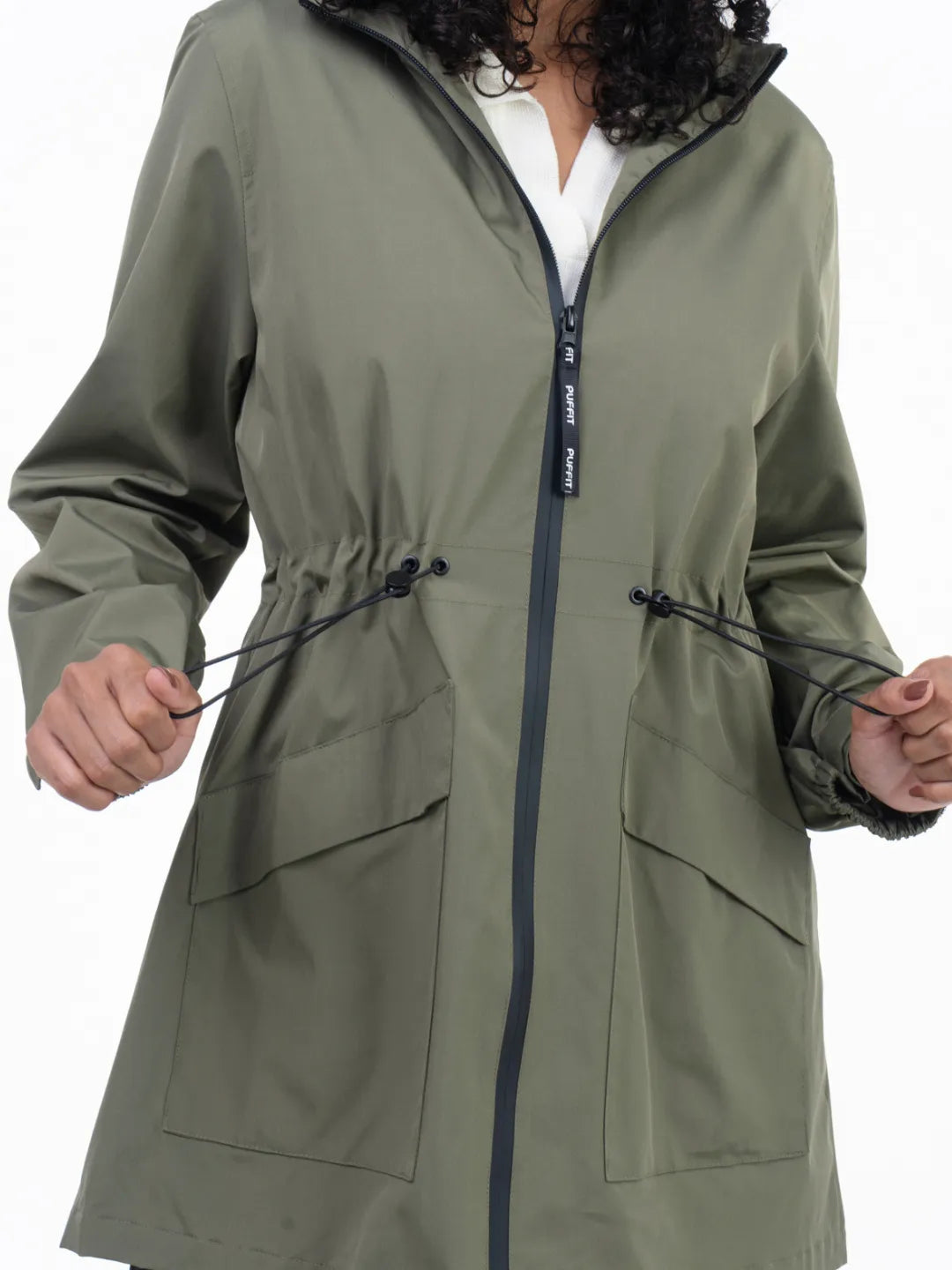 STM-TEX™ Mid Length Waterproof Raincoat With Large Pockets