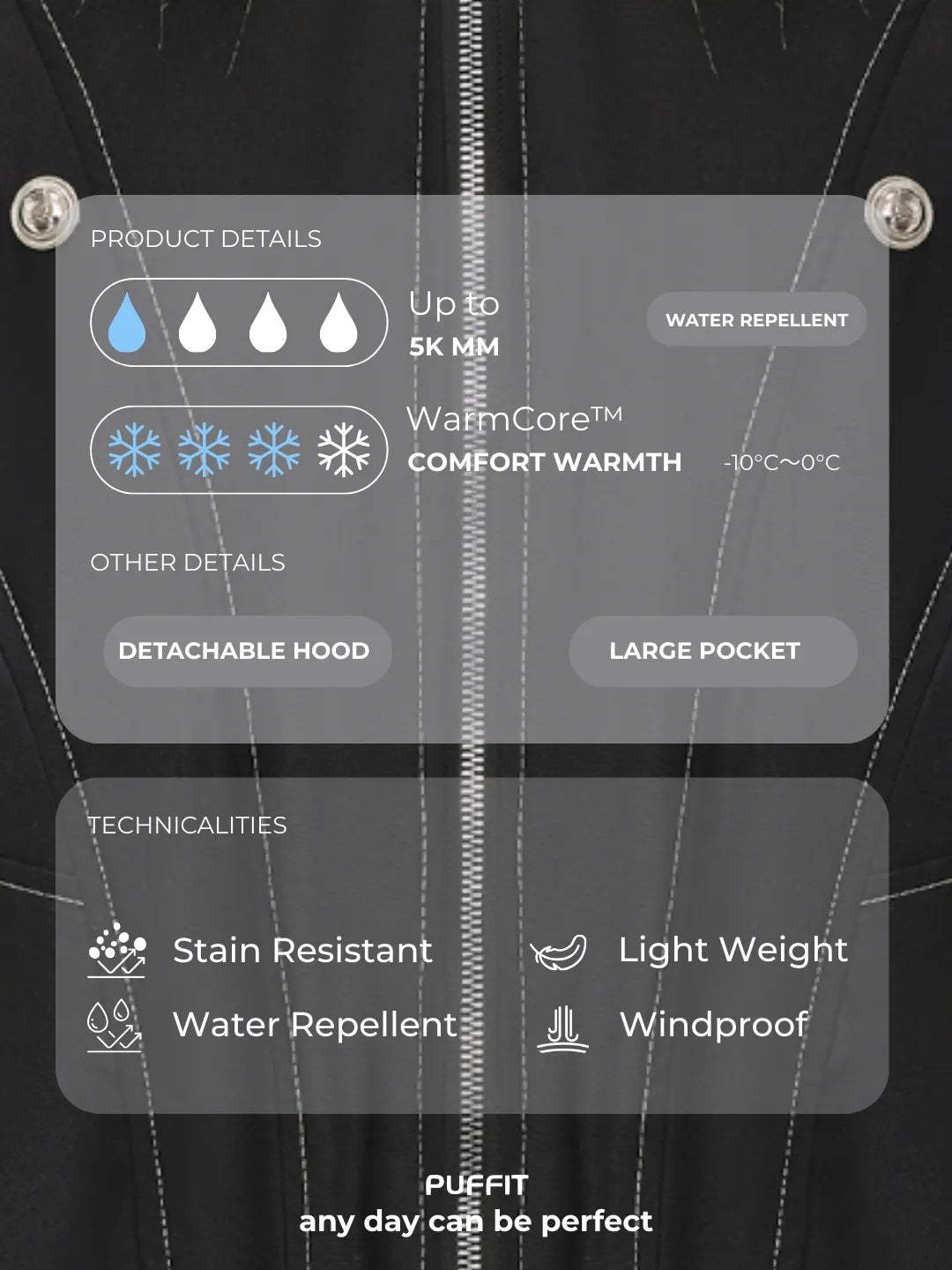 WarmCore™ Faux Fur Lined Water Repellent Bomber Jacket